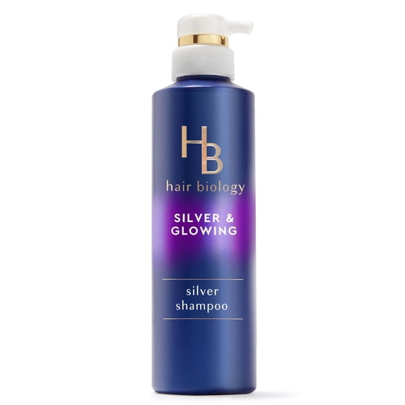 Hair Biology Purple Violet Silver Shampoo for Gray or Blonde Brassy Color Treated Hair, Fights Brassiness and Replenishes - 12.8 fl oz thumbnail 2